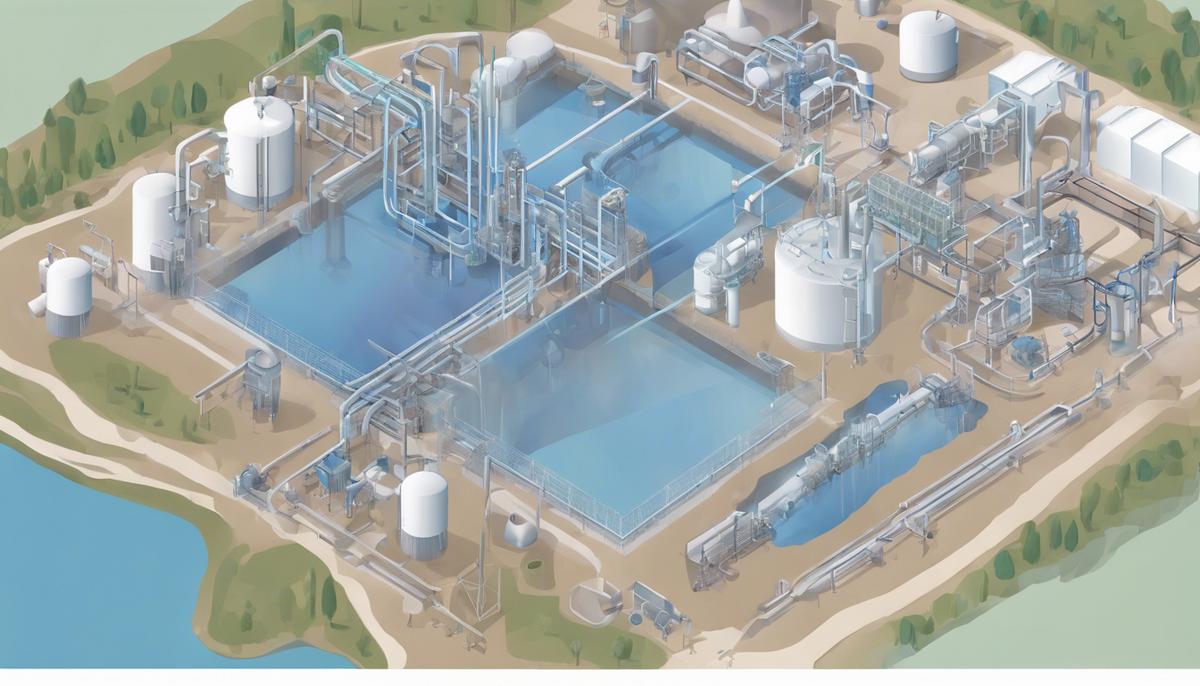 A diagram showing the different advanced water treatment technologies used to remove PFAS from drinking water.